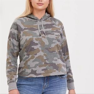 TORRID Heathered Camo Hoodie Sweatshirt.‎ Size 3XL